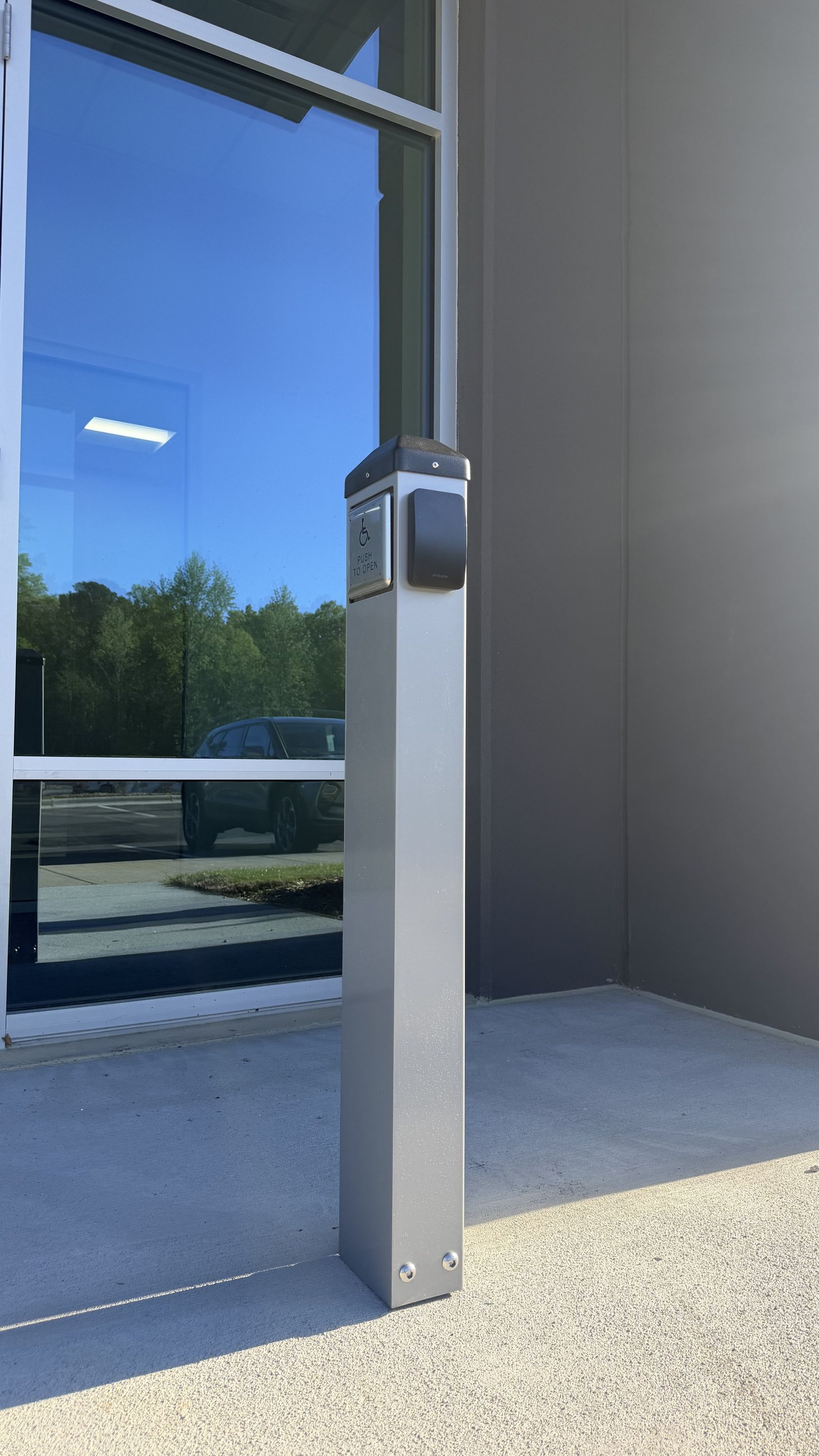 Sample portal photo: ADA door operator at glass entrance